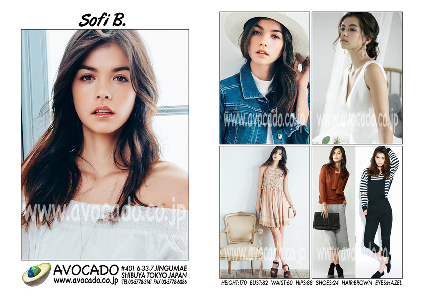 Sofi B. | Models ｜ AVOCADO-外国人モデル事務所／MODEL AGENCY TOKYO