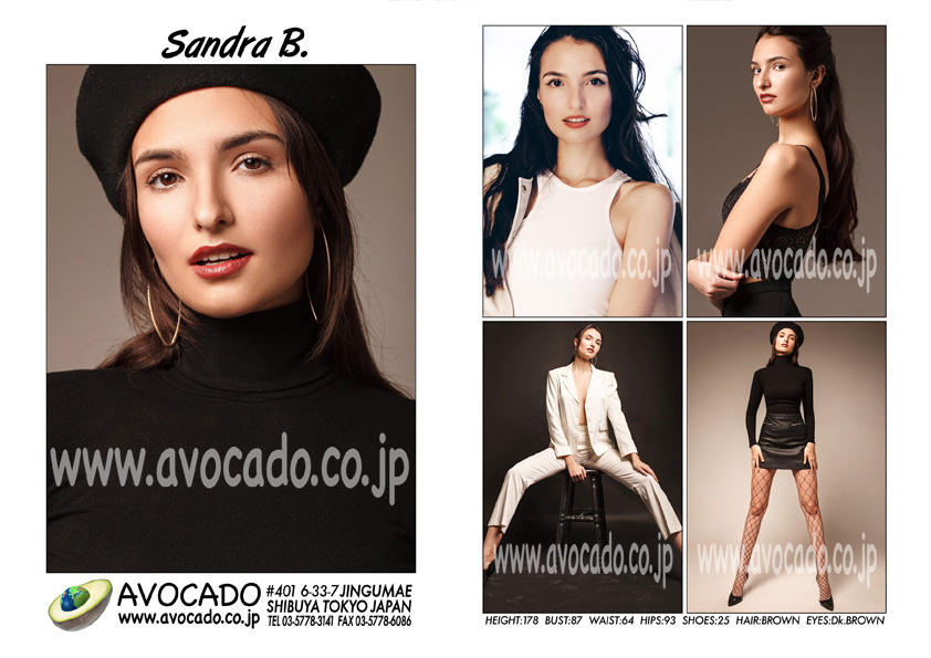 Sandra B. | Models ｜ AVOCADO-外国人モデル事務所／MODEL AGENCY TOKYO